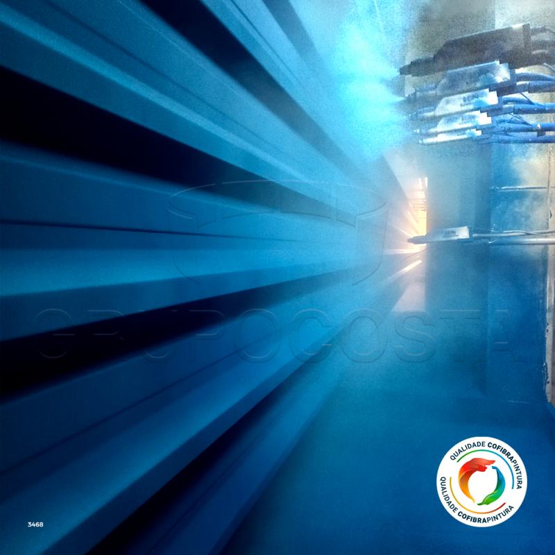 Pintura eletrostática em aço galvanizado
