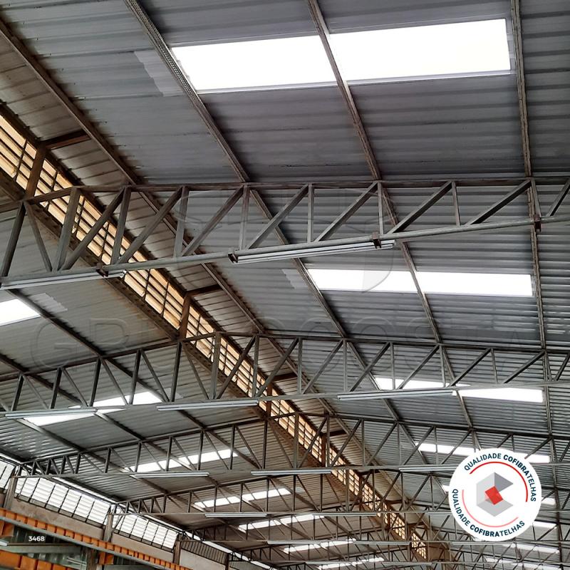Telha em fiberglass
