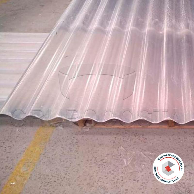 Telhas transparentes para garagem